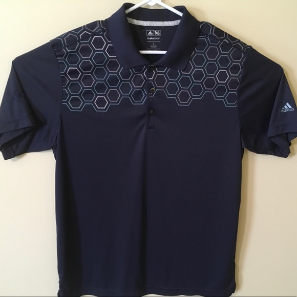 Adidas Other - Adidas Dark Blue Clima-Cool Polo